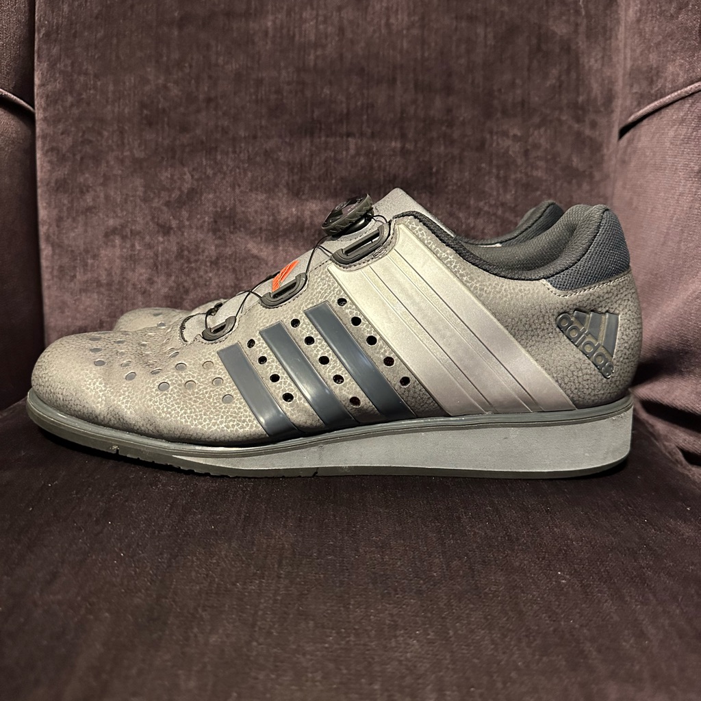 Adidas Drehkraft Mens Weightlifting Shoes Sz 14 Grey Athletic Sneakers M19057